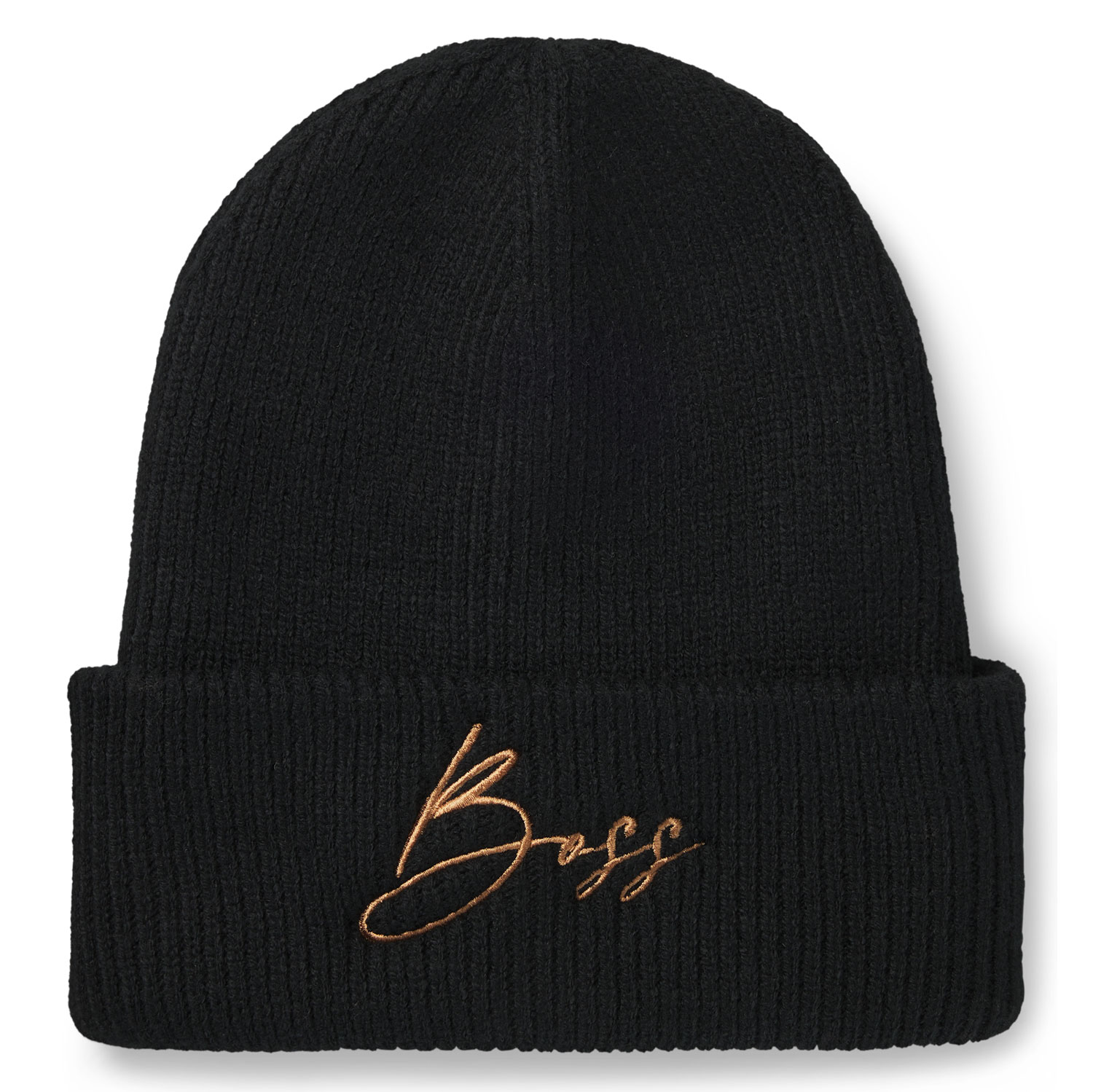 BOSS Equestrian High Cuff Beanie - Black
