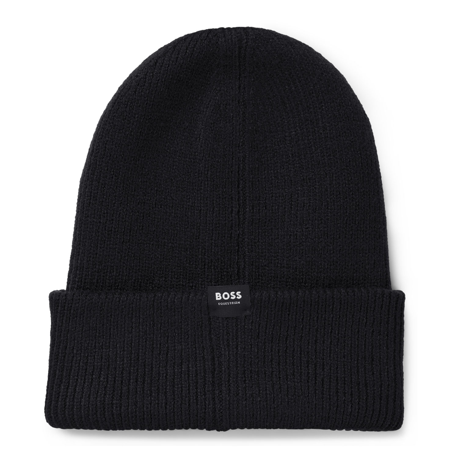 BOSS Equestrian High Cuff Beanie - Black - Image 2