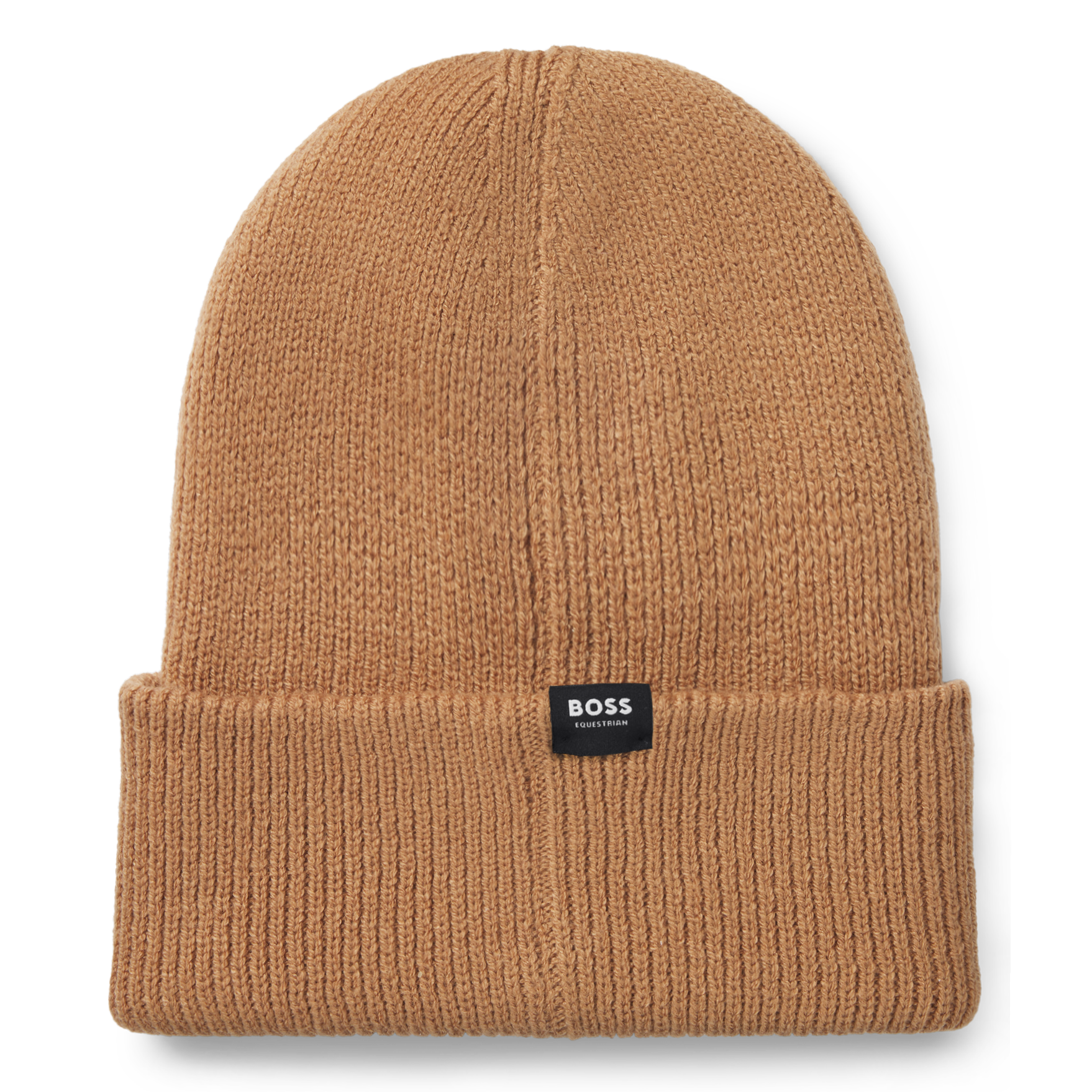 BOSS Equestrian High Cuff Beanie - Camel - Image 2