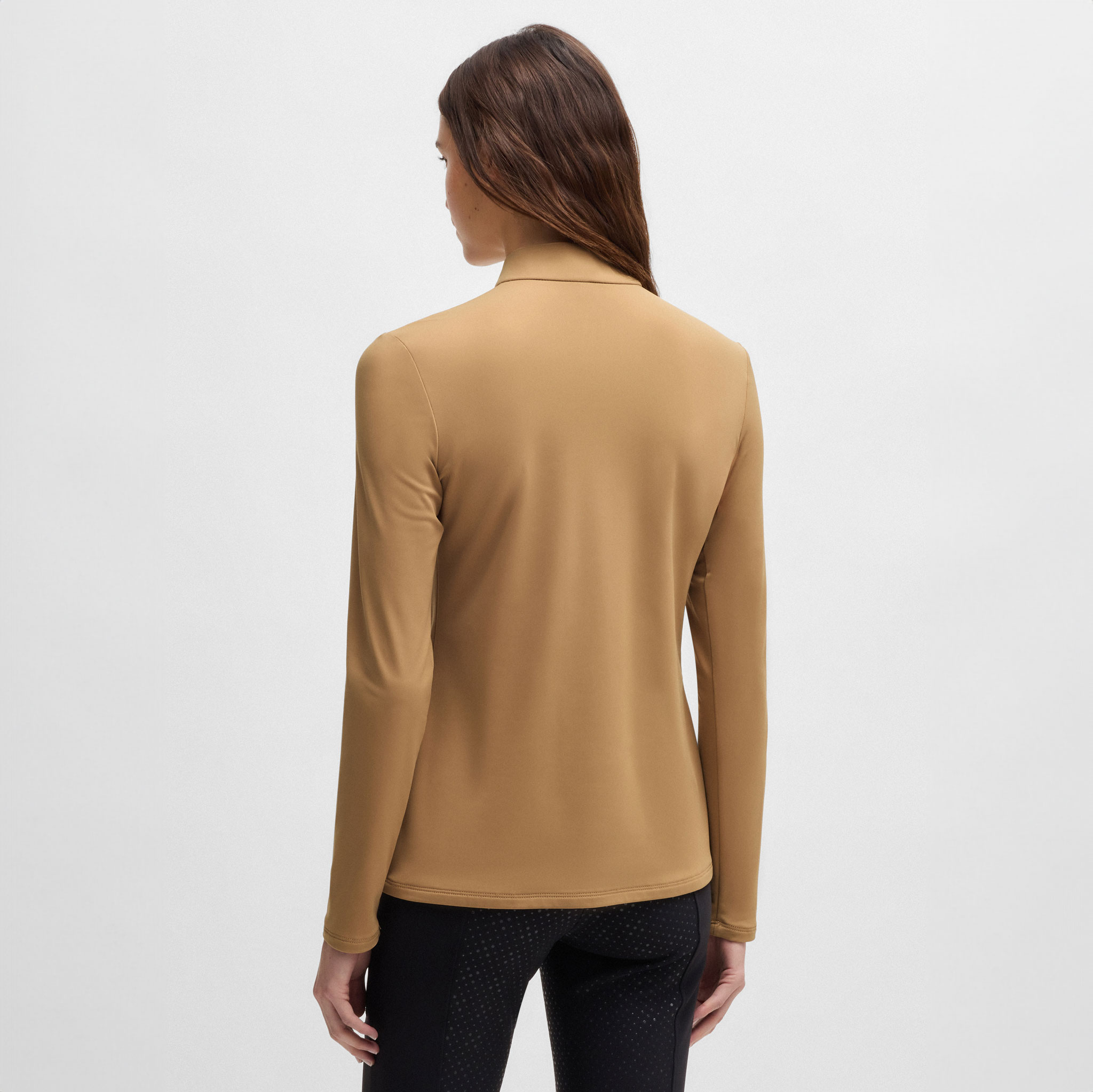 BOSS Equestrian Womens Training Shirt Minou - Camel - Image 2