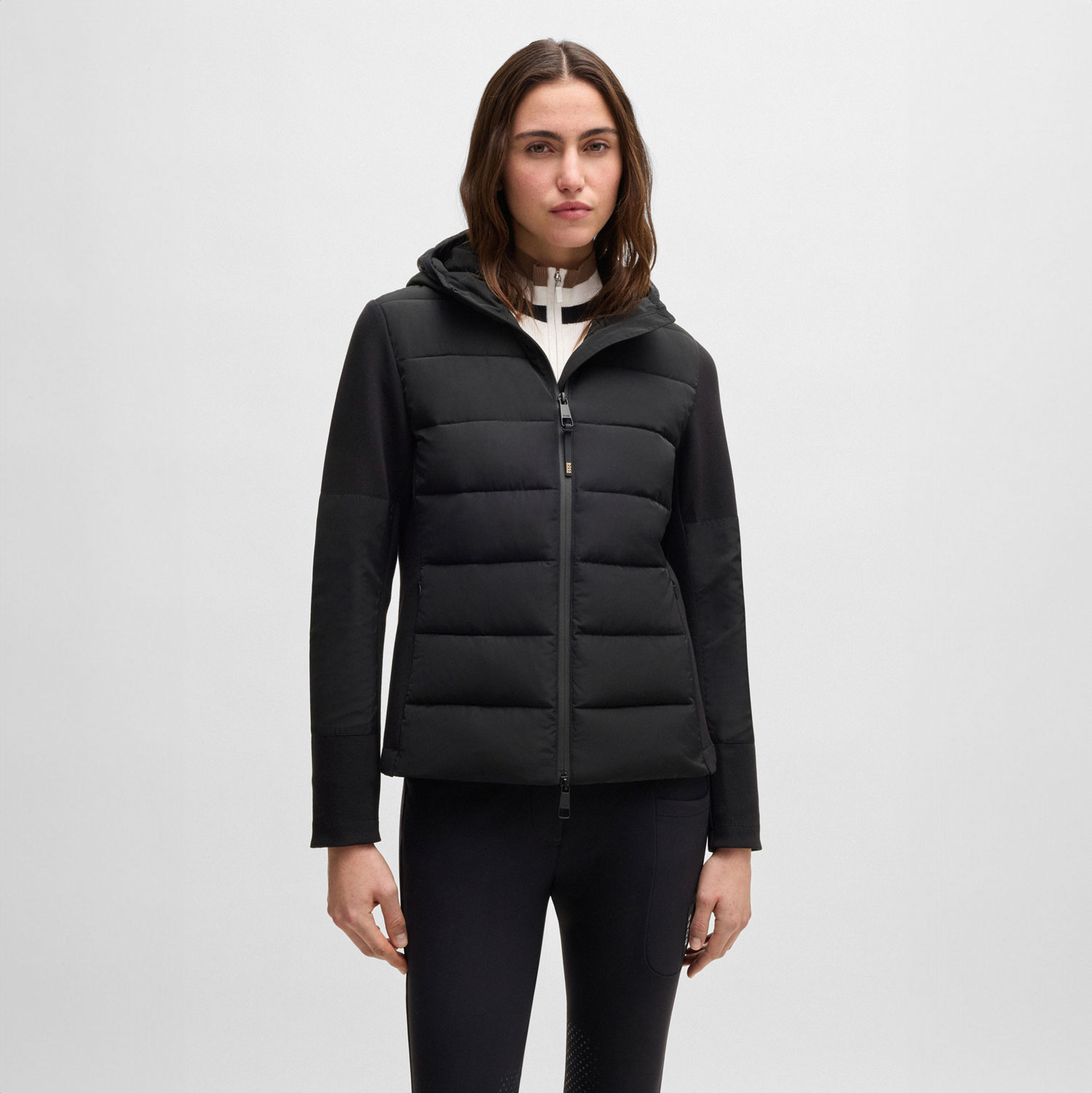 BOSS Equestrian Womens Puffer Hybrid Jacket Jessy