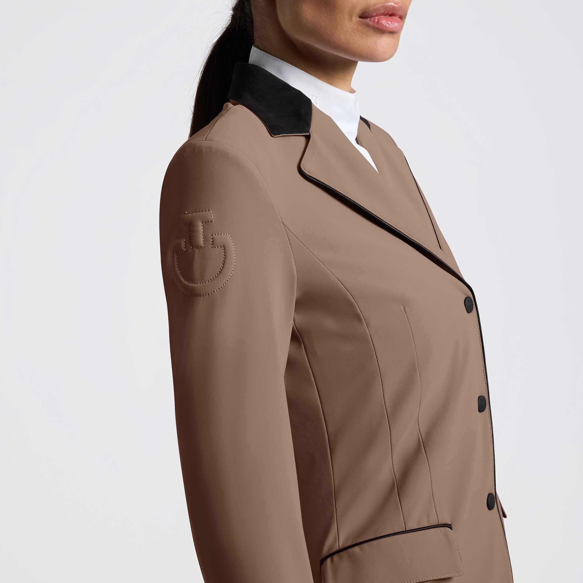 CT Womens GP Zip Riding Jacket - Walnut - Image 3