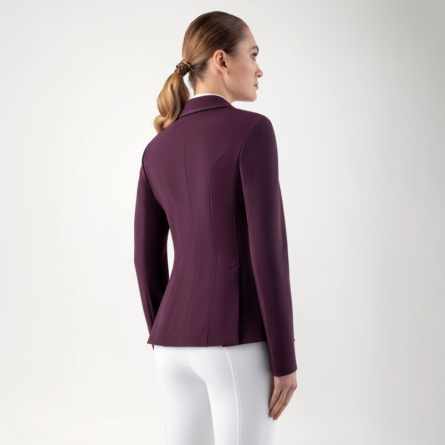 Equiline Womens Competition Jacket Gilcom - Amaranth - Image 2