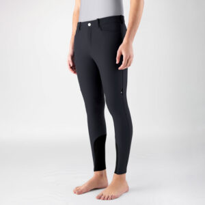 Equiline Mens Knee Grip Winter Breeches Crunok - Black