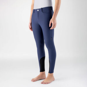 Equiline Mens Knee Grip Winter Breeches Crunok - Navy Peony