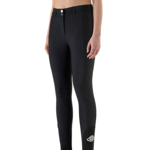 Equiline Womens Knee Grip High Waist Winter Breeches CockeKH - Black