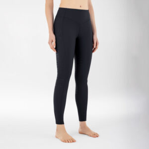 Equiline Womens High Waist Full Grip Winter Leggings CaisFH - Black