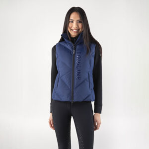 Equiline Womens Padded Vest Cilet - Navy Peony