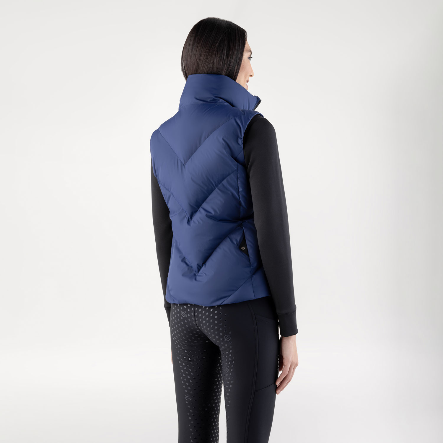Equiline Womens Padded Vest Cilet - Navy Peony - Image 3