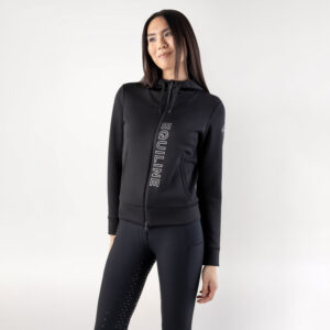 Equiline Womens Full Zip Tech Hoodie Coco - Black