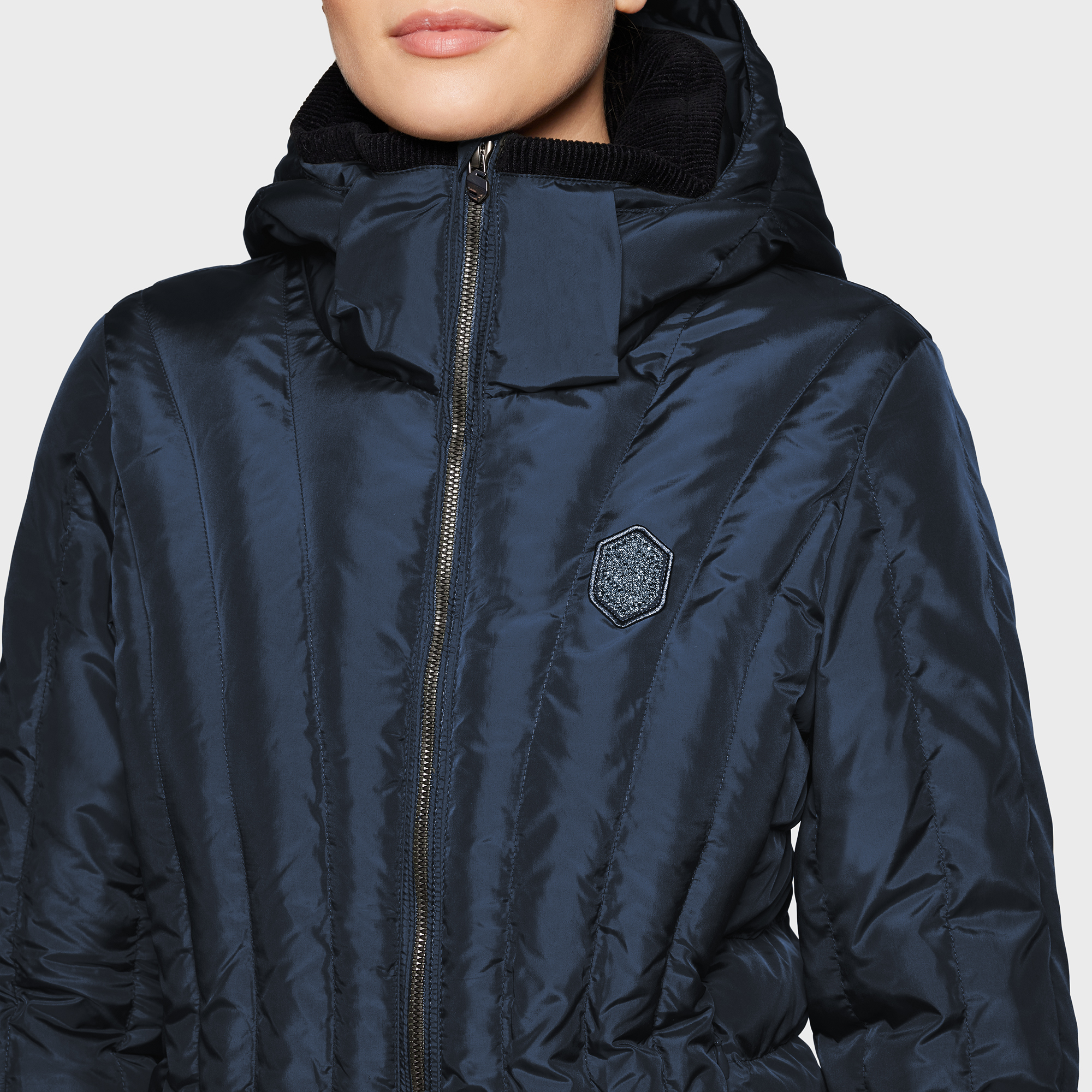Samshield Womens Puffer Jacket Courchevel - Navy - Image 3
