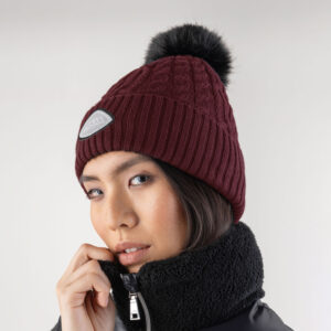 Equiline Bobble Hat Glapel - Amaranth