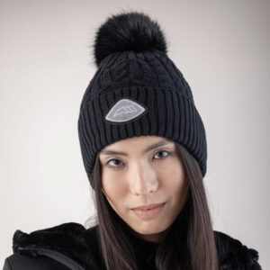 Equiline Bobble Hat Glapel - Black