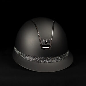 Samshield 2.0 Miss Shield Shadowmatt Helmet - Ultra Fine Rocks Nightshade Frontal Band & Blazon