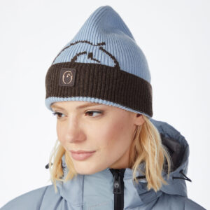 Vestrum Manerbio Wool Beanie - Brown Cloud Blue