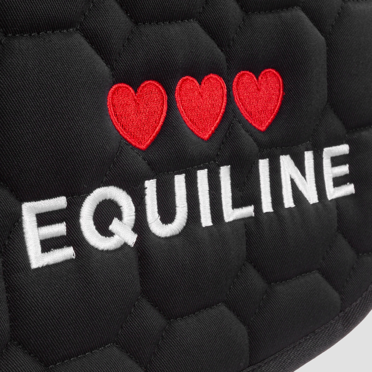 Equiline Octagon Dressage Saddlecloth Cupido - Black - Image 2
