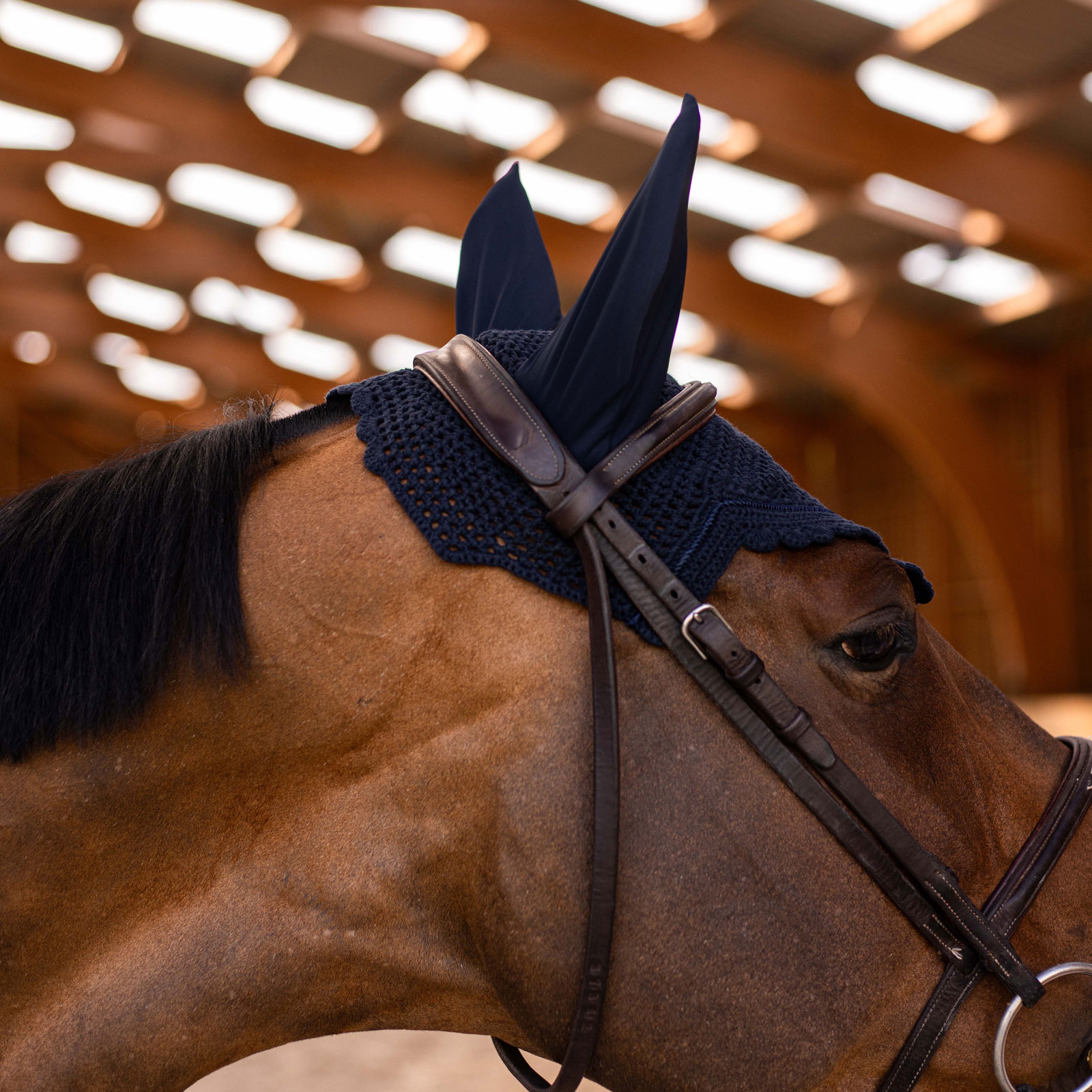 Samshield FlyShield Swarovski Fly Veil - Navy - Image 3