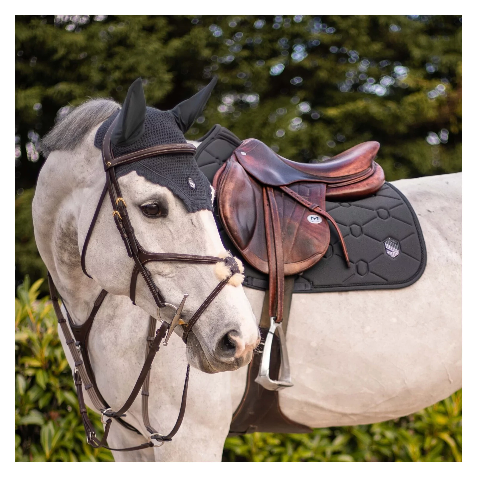 Samshield FlyShield Swarovski Fly Veil - Anthracite - Image 2