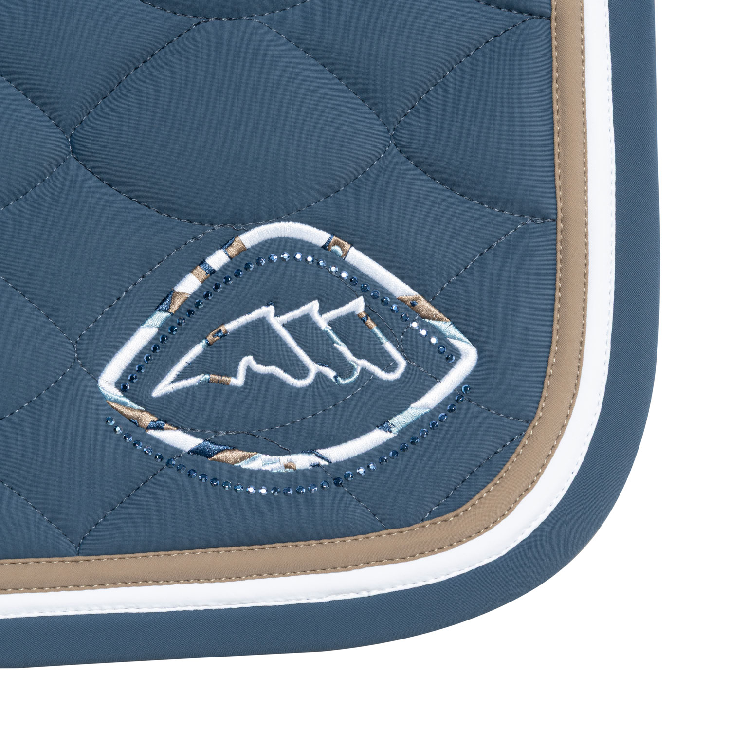Equiline Almond Tech Jumping Saddlecloth Eqeroc - Dark Denim - Image 2