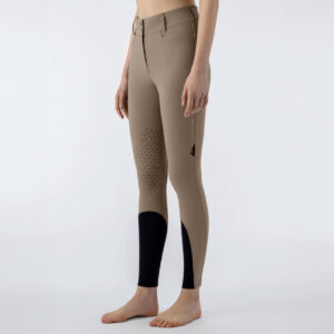 Equiline Womens High Waist Knee Grip Breeches Eqedison - Dune