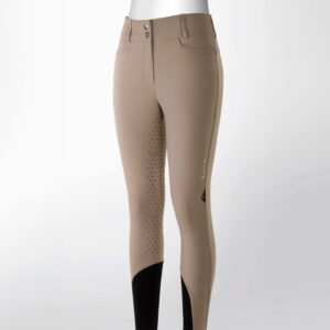 Equiline Womens High Waist Full Grip Breeches Eqedison - Dune