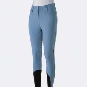 Equiline Womens High Waist Full Grip Breeches Eqedison - Provincial Blue