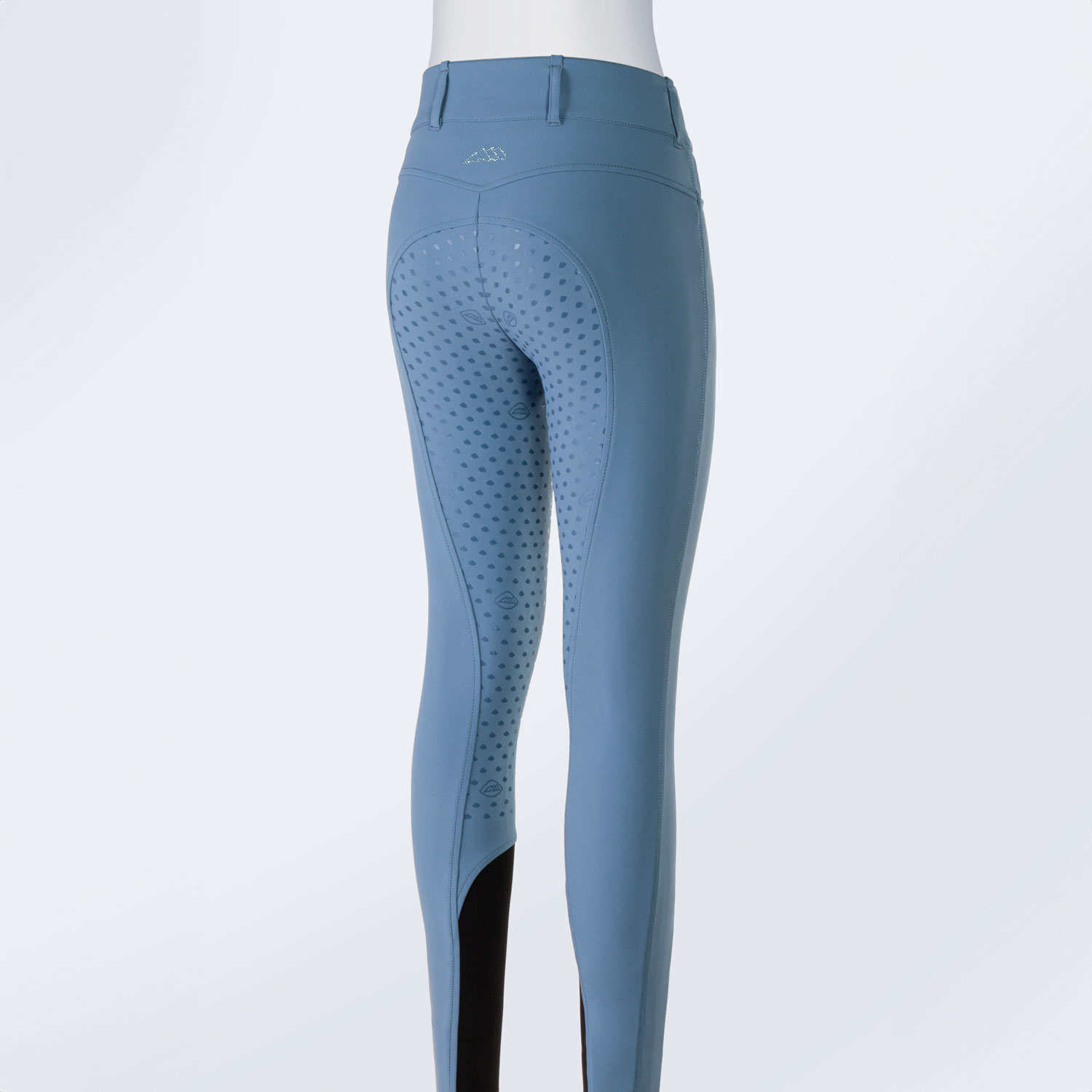 Equiline Womens High Waist Full Grip Breeches Eqedison - Provincial Blue - Image 2