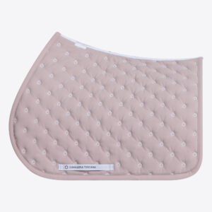CT Logo Quilted Jumping Saddlecloth - Violet Ice