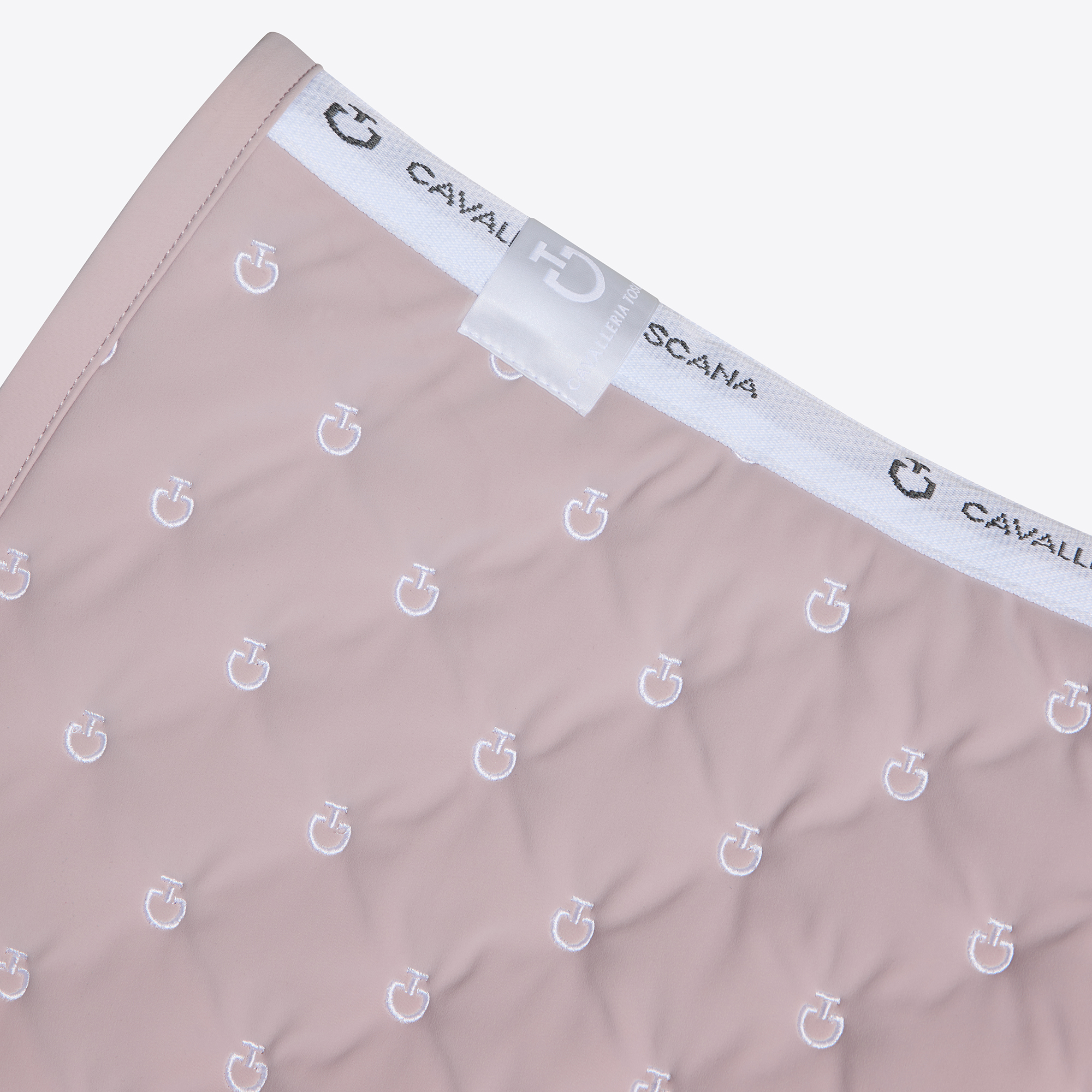 CT Logo Quilted Jumping Saddlecloth - Violet Ice - Image 2