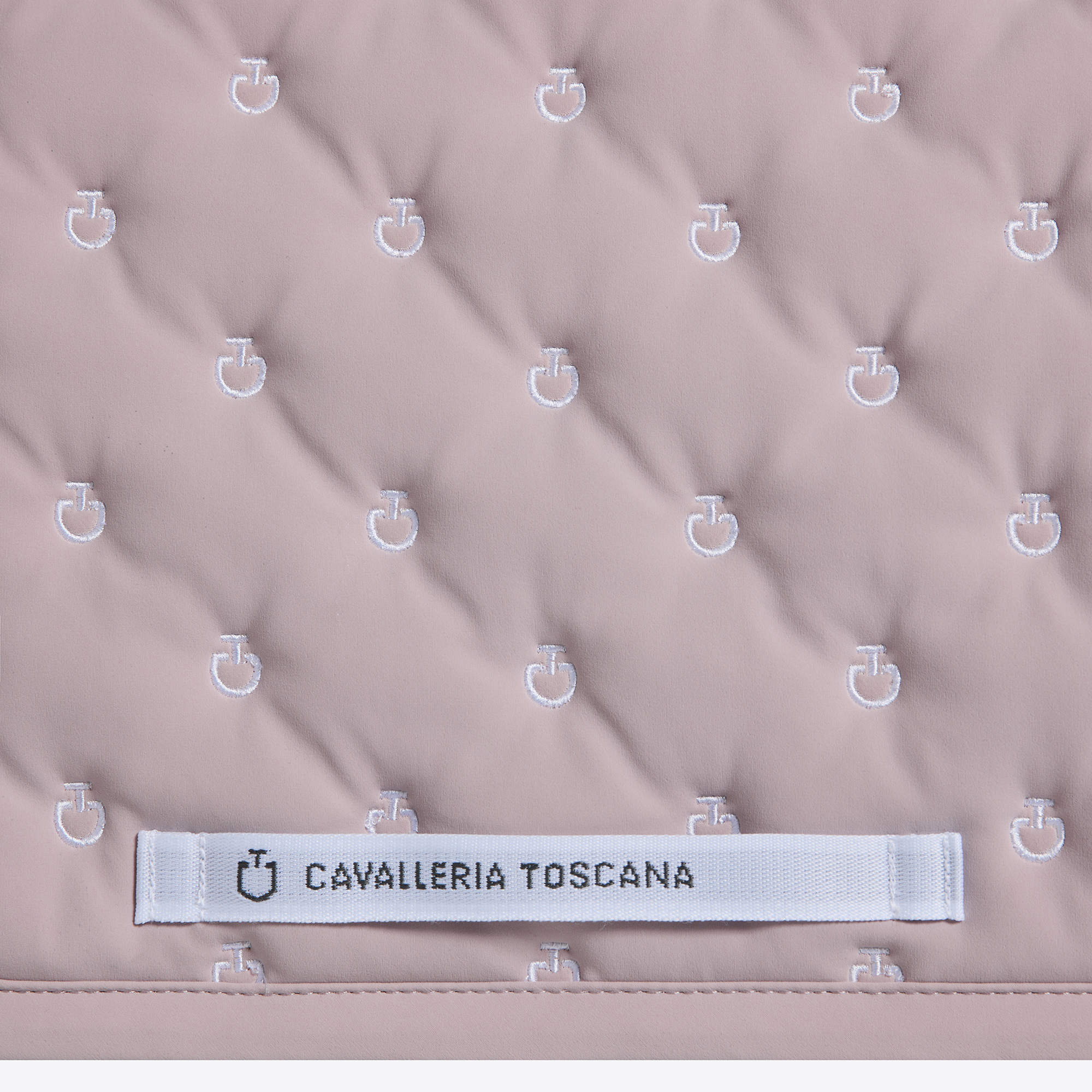 CT Logo Quilted Jumping Saddlecloth - Violet Ice - Image 3