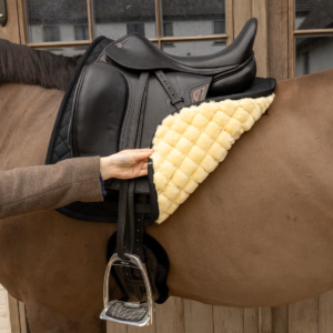 Kentucky Skin Friendly Sheepskin Dressage Saddle Pad - Black