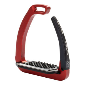 Acavallo Rel-X 180 Safety Stirrups - Crimson Red
