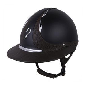 Antares Reference Eclipse Riding Helmet - Black/Brown