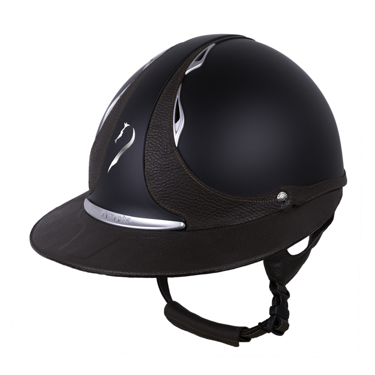 Antares Reference Eclipse Riding Helmet - Black/Brown