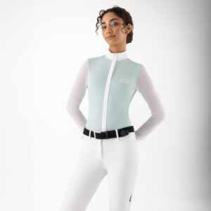 Equiline Womens Long Sleeve Competiton Shirt Eqcubra - Surf Green