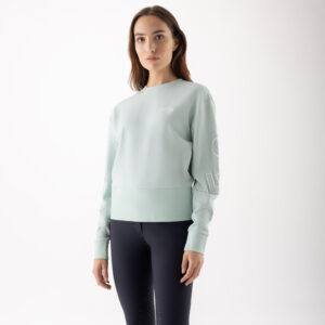Equiline Womens Crewneck Sweater EqCarly - Surf Green