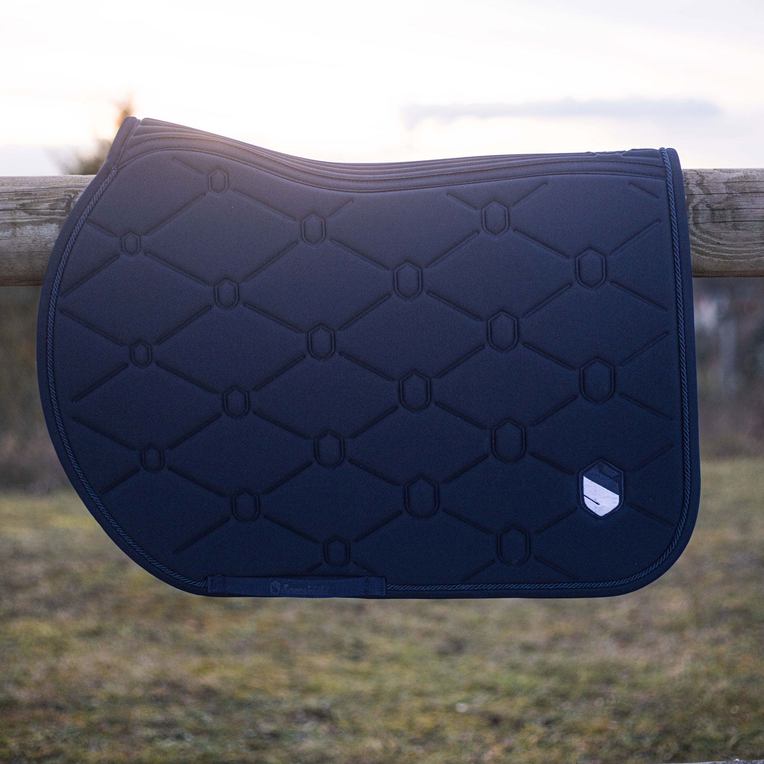 Samshield SpineShield Embroidery Jumping Saddlecloth - Navy