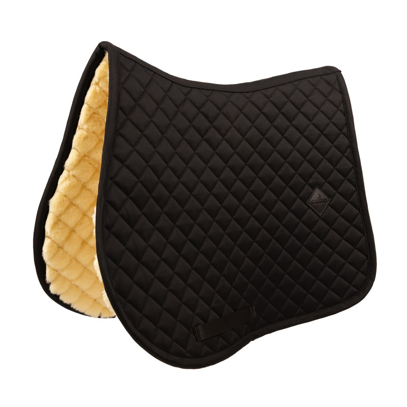 Kentucky Skin Friendly Sheepskin Jumping Saddle Pad - Black