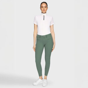 Samshield Womens High Waist Knee Grip Breeches Clara Premium - Pistaccio