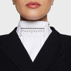 Samshield Plastron Stock Crystal Fabric - Metal Eclipse