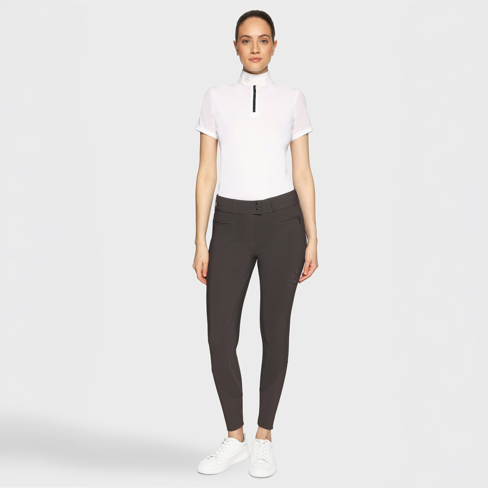 Samshield Womens Full Grip Breeches Capucine Crystal Ferna - Magnet