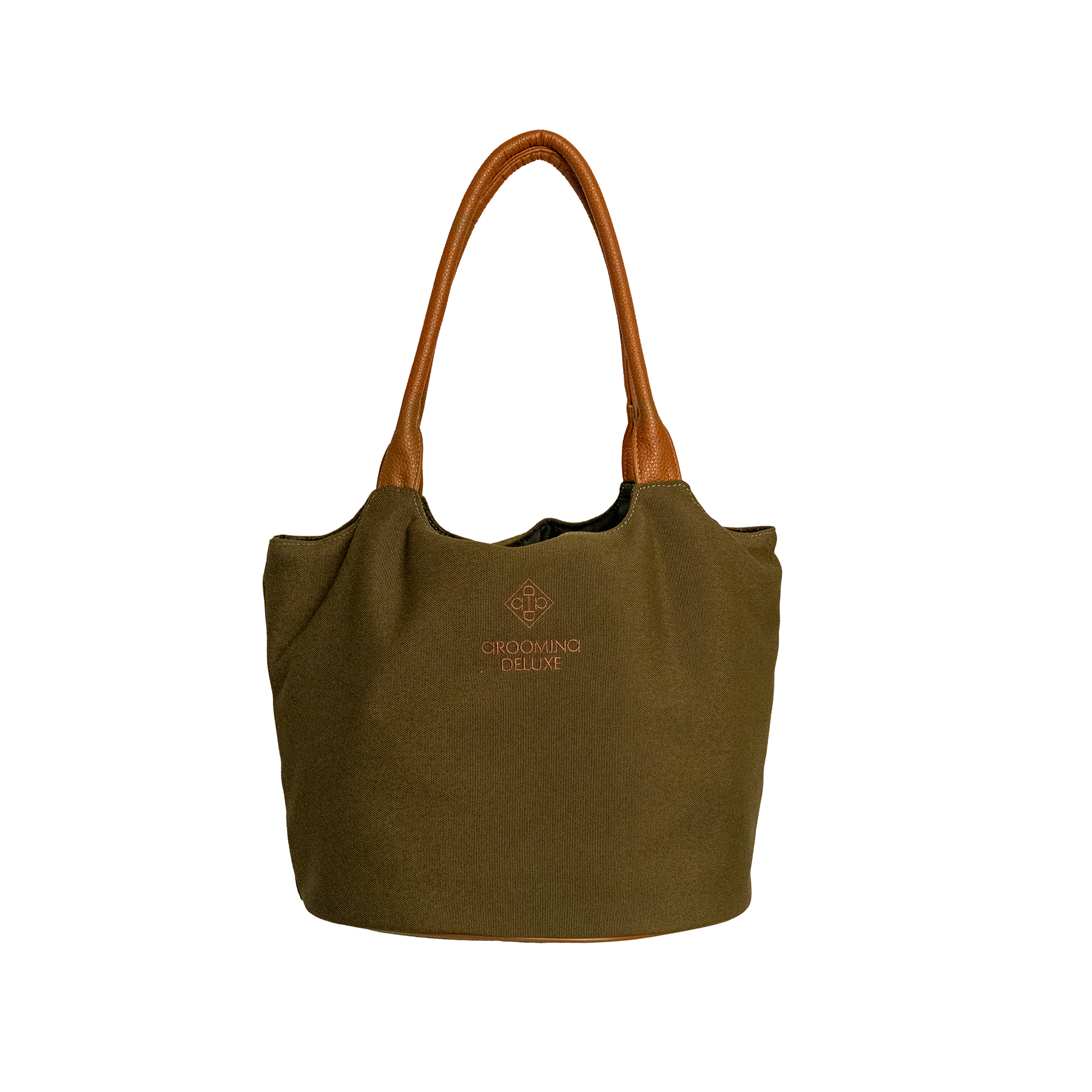 Grooming Deluxe Canvas Grooming Bag - Khaki