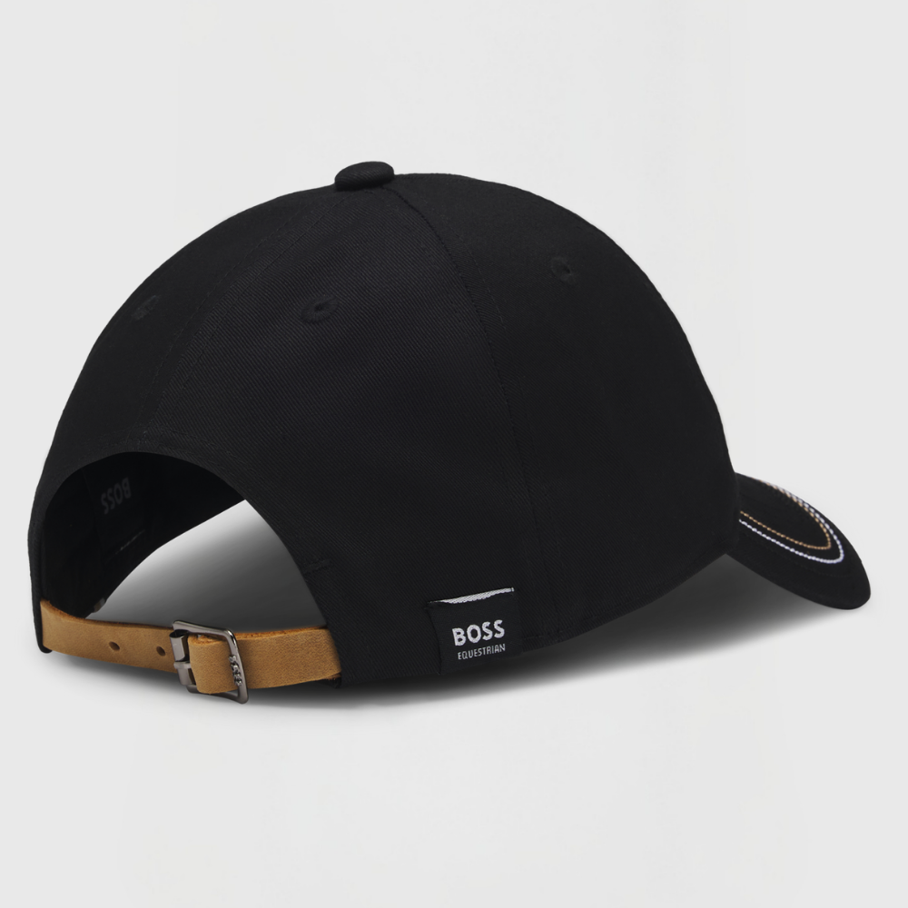 BOSS BB Logo Cotton Cap - Black - Image 3