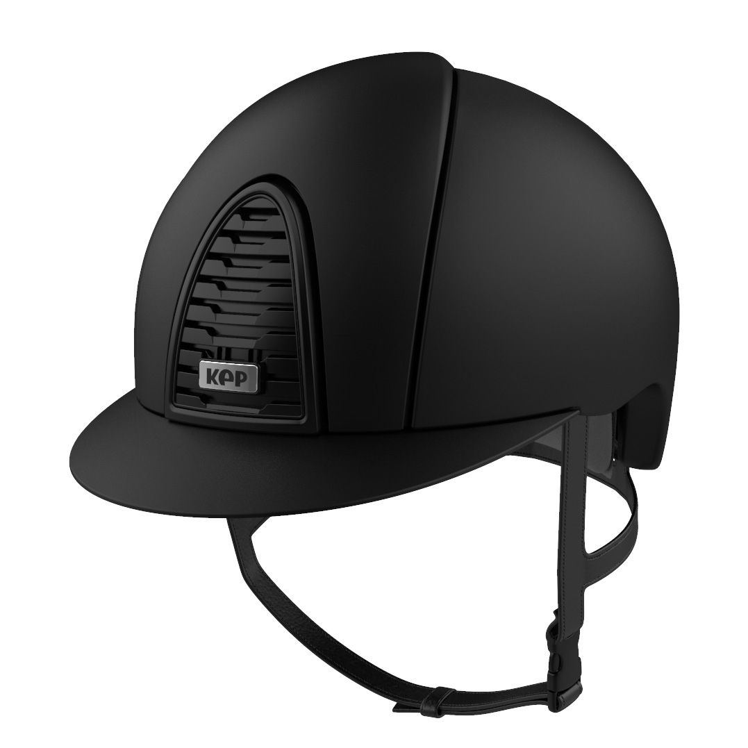 KEP Cromo 2.0 Matt Riding Helmet - Standard Peak - Black