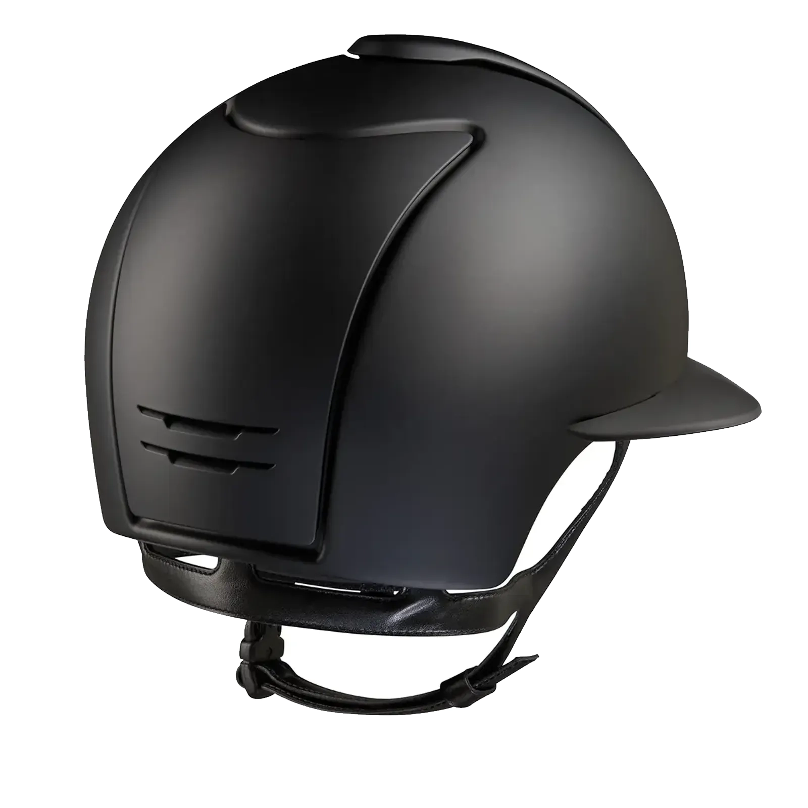 KEP Cromo 2.0 Matt Riding Helmet - Star Black - Polo Peak - Black - Image 2