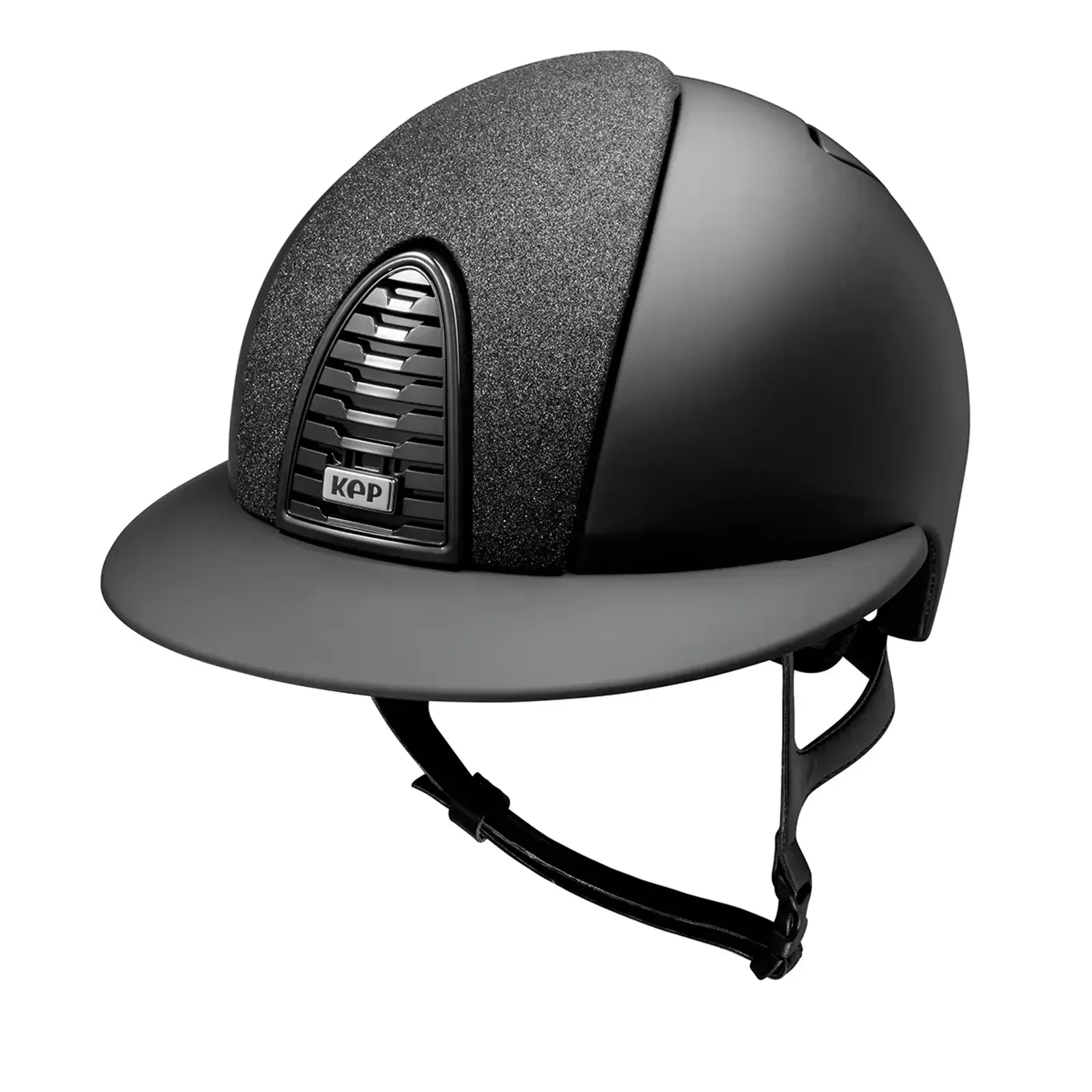 KEP Cromo 2.0 Matt Riding Helmet - Star Black - Polo Peak - Black