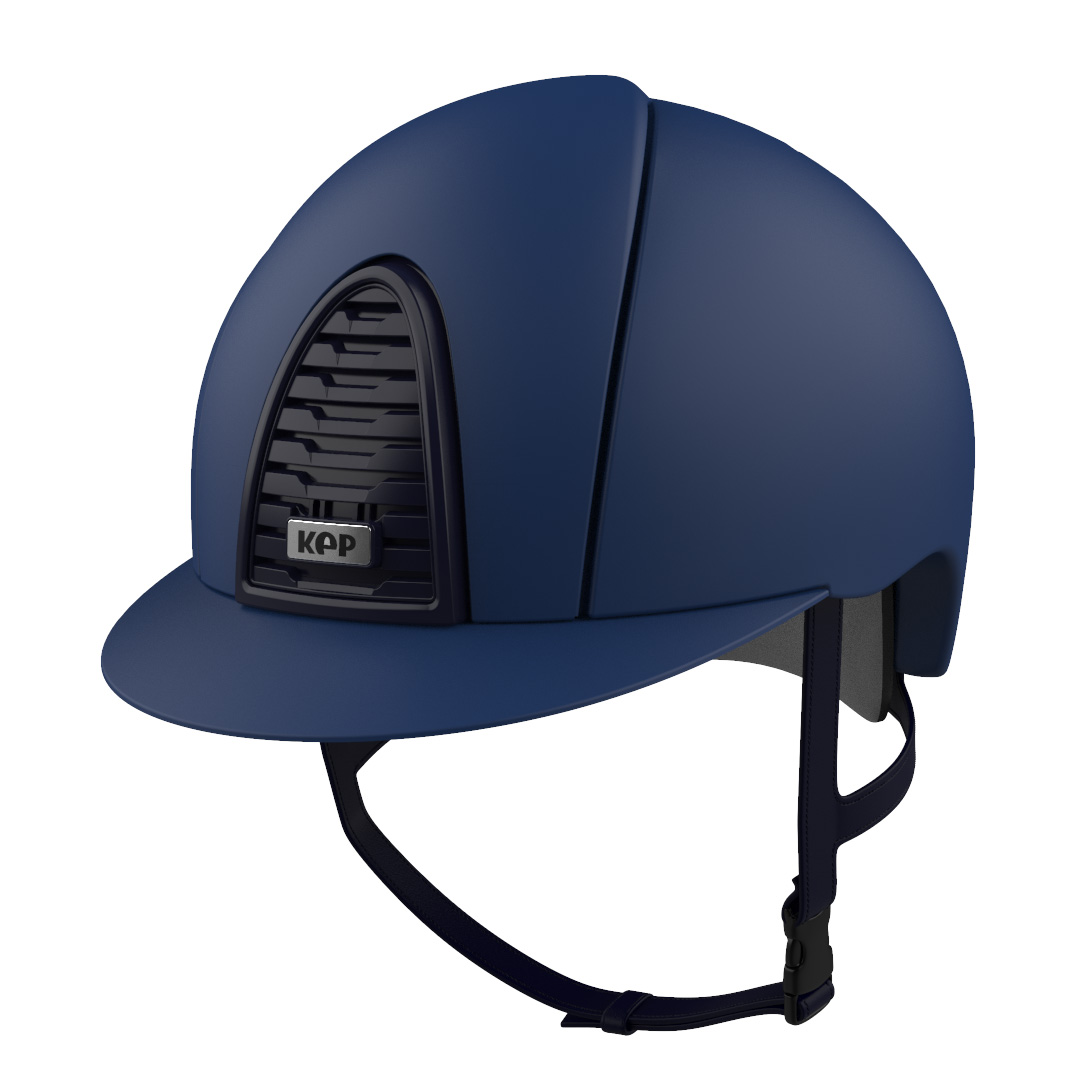 KEP Cromo 2.0 Matt Riding Helmet - Standard Peak - Navy
