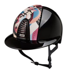 KEP Cromo 2.0 Polish Riding Helmet - Pegasus Bordeaux - Polo Peak - Black