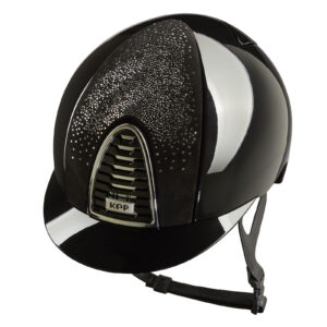 KEP Cromo 2.0 Polish Riding Helmet - Nebula Black - Standard Peak - Black