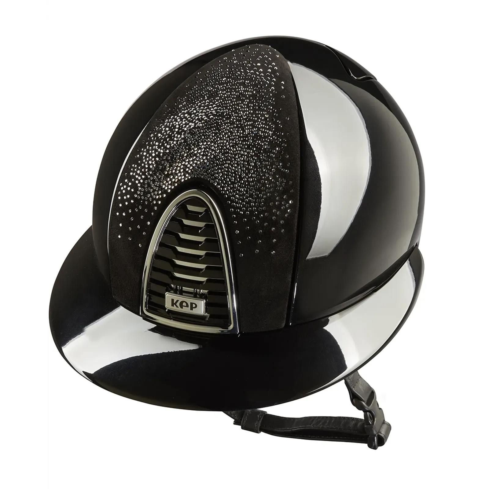 KEP Cromo 2.0 Polish Riding Helmet - Nebula Black - Polo Peak - Black